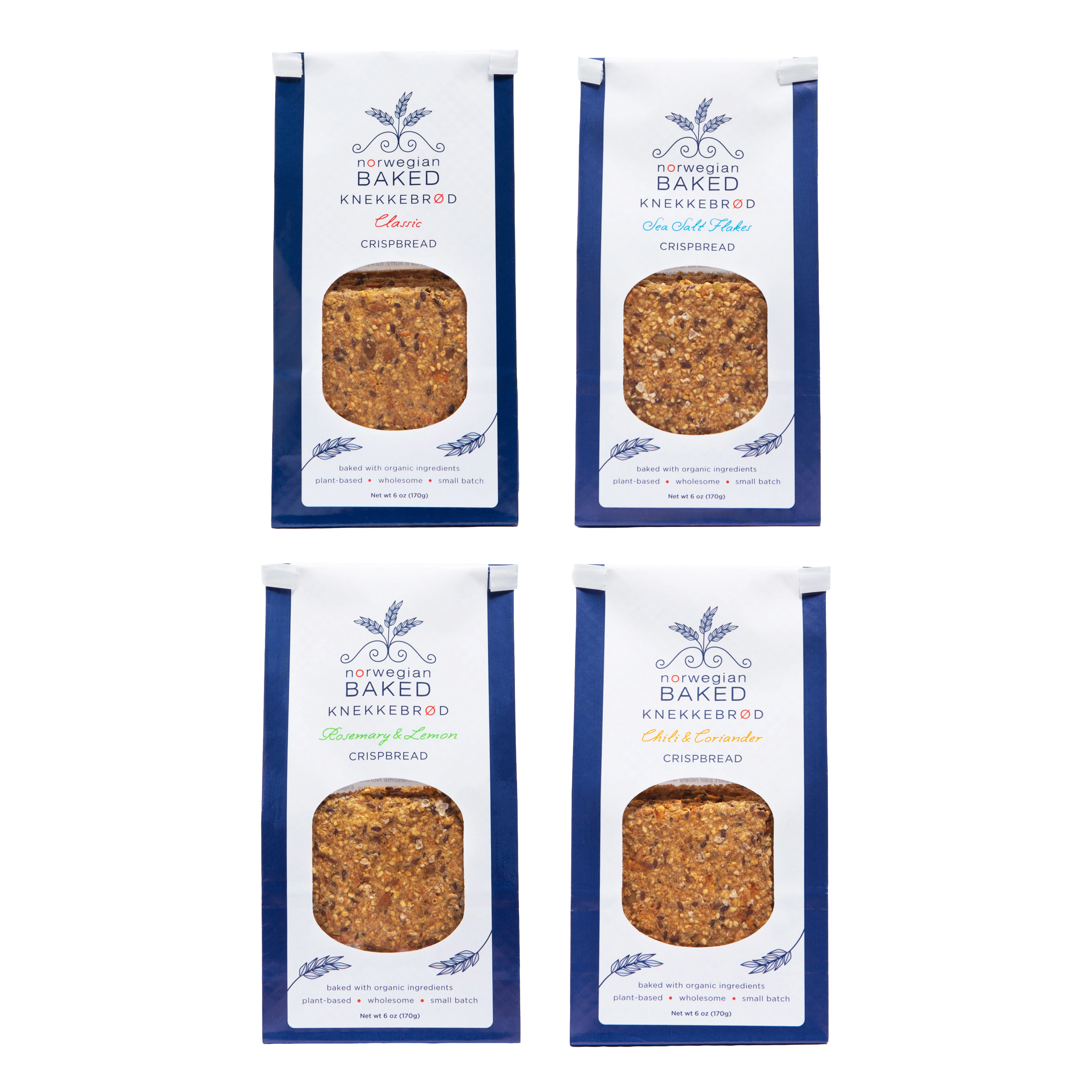 Knekkebrød Variety Bundle (Crispbread) - 4 Pack