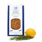 Organic Rosemary and Lemon Knekkebrød crispbread with fresh herbs