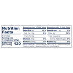 Nutrition facts label for a Sea Salt Flakes Crispbread product.